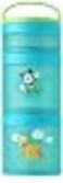 Whiskware Disney Stackable Snack Containers for Kids and Toddlers 3 Stackable Snack Cups for School and Travel Mickey and Pluto