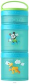 Whiskware Disney Stackable Snack Containers for Kids and Toddlers 3 Stackable Snack Cups for School and Travel Mickey and Pluto