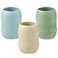 PandaEar 3 Pack 100 Tiny Silicone Drinking Training Cup for Baby and Toddler Tiny Open Cups for Infants 35oz BlueGreenTan
