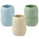 PandaEar 3 Pack 100 Tiny Silicone Drinking Training Cup for Baby and Toddler Tiny Open Cups for Infants 35oz BlueGreenTan