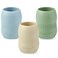PandaEar 3 Pack 100 Tiny Silicone Drinking Training Cup for Baby and Toddler Tiny Open Cups for Infants 35oz BlueGreenTan