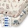 TOTBASIC Graco Pack and Play Fitted Sheets 2 Pack Mini Crib Sheets Hypoallergenic and Soothing Premium Jersey Fabric Safari Sea Animals Pattern