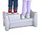 Simplay3 Sibling Step Stool Lightweight and NonSlip Step Stool for Kids MultiLevel Height Gray