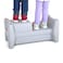 Simplay3 Sibling Step Stool Lightweight and NonSlip Step Stool for Kids MultiLevel Height Gray