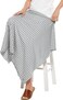 Coolibar Unisex Sun Blanket UPF 50 Sun Protection Savannah in GreyWhite Stripe