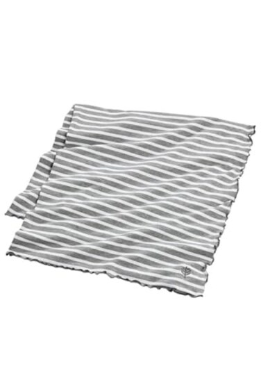 Coolibar Unisex Sun Blanket UPF 50 Sun Protection Savannah in GreyWhite Stripe