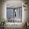 TETOTE 24 x 32 Inch LED Backlit Bathroom Vanity MirrorAntiFogDimmableCRI90Touch ButtonWater ProofHorizontalVertical Wall Mounted with Light
