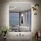 TETOTE 24 x 32 Inch LED Backlit Bathroom Vanity MirrorAntiFogDimmableCRI90Touch ButtonWater ProofHorizontalVertical Wall Mounted with Light