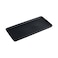 KITCHENLESTAR Ceramic Bathroom Tray Modern Countertop Vanity Organizer Porcelain Rectangular Soap Perfume Tray WaterResistant Dresser Jewelry Dish 10Black 1 Pack