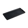 KITCHENLESTAR Ceramic Bathroom Tray Modern Countertop Vanity Organizer Porcelain Rectangular Soap Perfume Tray WaterResistant Dresser Jewelry Dish 10Black 1 Pack