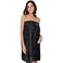 SINLAND Womens Spa Wrap Microfiber Lightweight Knee Length Bath Body Wrap Shower Towels with Adjustable Closure 32 Inch x 60 Inch Black