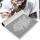 FILFEEL Temporary Stencils Booklet Set with 30pcs Different Reusable Stencil Designs