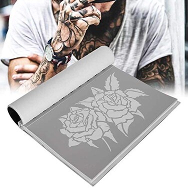 FILFEEL Temporary Stencils Booklet Set with 30pcs Different Reusable Stencil Designs