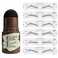 Tyemp Eyebrow Stamp Shaping Kit One Step Brow Stamp Stencil Kit Waterproof Eye Brow Stamp Makeup Tools Eyebrow Definer with 6 Reusable Eyebrow Stencils Light Brown