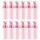 Lil Ray 2 Oz Empty Light Pink Foam Pump Bottle Travel Foamer Soap Dispenser for Lash Shampoo Hand Soap Foaming CleanerRose Red Pump 12 PCS