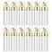 Lil Ray 2 Oz Empty White Foam Pump Bottle Foamer Soap Dispenser for Lash Shampoo Hand Soap Foaming CleanerGold Pump 12 PCS