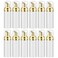 Lil Ray 2 Oz Empty White Foam Pump Bottle Foamer Soap Dispenser for Lash Shampoo Hand Soap Foaming CleanerGold Pump 12 PCS