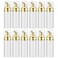 Lil Ray 2 Oz Empty White Foam Pump Bottle Foamer Soap Dispenser for Lash Shampoo Hand Soap Foaming CleanerGold Pump 12 PCS