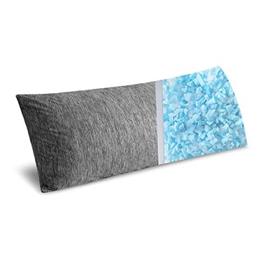 MIULEE Memory Foam Body Pillow for Adults Cooling Long Full Body Pillow for Side SleeperBedSleepingBack and Stomach 20x54 Inch Grey