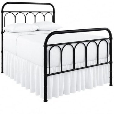 Cottingon Ruffled Bed Skirt with Split CornersDust Ruffle 16 Drop 100 Microfiber SoftSheen Luxurious Look Bed Skirts White King