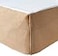 Greenland Home Burlap Bed Skirt Natural Queen