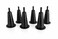 Tech Team 5 Inch Bed Frame Risers Heavy Duty Bed Lifts for Extra Storage Space Stable Wide Base Fits Most Metal Frames 6 Pack