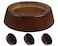 OneDream Wooden Furniture Risers Blocks 1 inch Set of 4 Bed Risers Heavy Duty Solid Wood Round Risers Sofa Riser with NonSlip Pad Create Storage Space and Easy Cleaning for The Sweeper