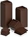 Utopia Bedding Bed Risers 3 Inch Pack of 8 Adjustable Furniture Risers 3 6 inch Anti Slip Foam Rubber Pad Stackable Bed Lifts Risers Heavy Duty for Sofa Bed Table Couch Chair Brown