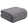 DMI Microfiber Weighted Blanket Queen Size 17 lb Heavy Blanket 80 x 60 Breathable Soft Microfiber with Glass Beads Grey