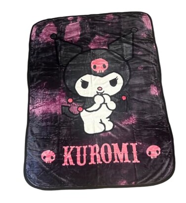 Northwest Kuromi Extra Soft Plush 60x80 Twin Size Blanket Bad Kuromi