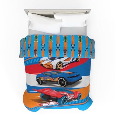 Franco Kids Bedding Super Soft Microfiber Reversible Comforter TwinFull Hot Wheels