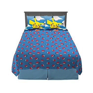 Franco Pokmon Kids Bedding Super Soft Microfiber Sheet Set Full Officially Licensed Product by