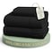 LANE LINEN Twin Bed Sheets 100 Organic Cotton Soft 3pc Percale Black