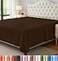 Utopia Bedding Flat Sheet 1 Pack Queen Brown Soft Brushed Microfiber Fabric Shrinkage Fade Resistant Top Sheet Easy Care Bed Sheet