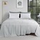 HOMBYS Light Grey Oversized King Flat Sheets Extra LargeSoft Durable Bed SheetSmooth Breathable Top Sheet 120 in x120 in