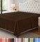 Utopia Bedding Flat Sheet Soft Brushed Microfiber Fabric Shrinkage Fade Resistant Top Sheet Easy Care 1 Flat Sheet Only King Brown
