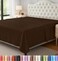 Utopia Bedding Flat Sheet Soft Brushed Microfiber Fabric Shrinkage Fade Resistant Top Sheet Easy Care 1 Flat Sheet Only King Brown