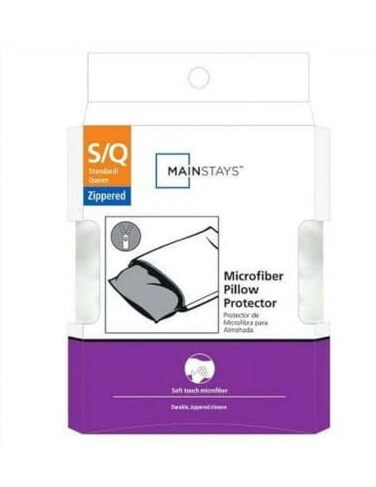 Mainstay s Microfiber Zippered Pillow Protector4pieces of 20 in x 28 in StandardQueen