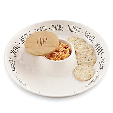 Mud Pie Circa Chip N Dip Set Bistro Chip n Dip Server