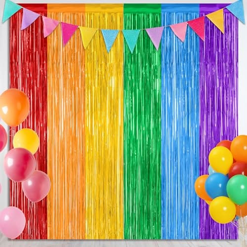 Zataye Zataye Rainbow Backdrop Curtains