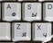 Online-Welcome Russian Transparent Keyboard Stickers with Black Lettering for PC Computer LAPTOPS Desktop Keyboards