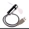 Yi Zhan Anysecu USB Clock Fan with Real Time Clock LED Light Cool Gadget silver 1pcs
