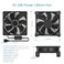 Qirssyn USB Computer Fan Quiet 5V Powered Fan with Speed Controller for Router Modem Receiver DVR Xbox TV Box Cooling