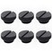greenDracaena Dracaenaio 6 Pack G14 Thread Thin Water Stop Plug Fitting with Coin Slot for Computer Water Cooling System Durable BrassCopper Material Black