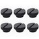 greenDracaena Dracaenaio 6 Pack G14 Thread Thin Water Stop Plug Fitting with Coin Slot for Computer Water Cooling System Durable BrassCopper Material Black
