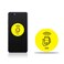 ARICEAN 1356 MHz UID Writable Rewritable Clone IC Smart Keychain RFID Blank Sticker for Access Control Key Sticker Rewritable Compatible with MIFARE Classic 1K 2 PCS