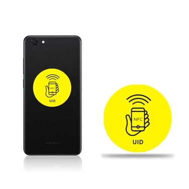 ARICEAN 1356 MHz UID Writable Rewritable Clone IC Smart Keychain RFID Blank Sticker for Access Control Key Sticker Rewritable Compatible with MIFARE Classic 1K 2 PCS
