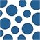 Creative Converting Celebrations 16 Count Chevron and Polka Dots Beverage Napkins True Blue