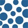 Creative Converting Celebrations 16 Count Chevron and Polka Dots Beverage Napkins True Blue