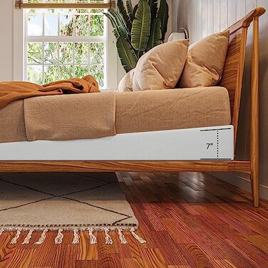 Avana Mattress Elevator Under Bed 7Inch Incline Foam Support Riser for Acid Reflux GERD and Sleep Relief King